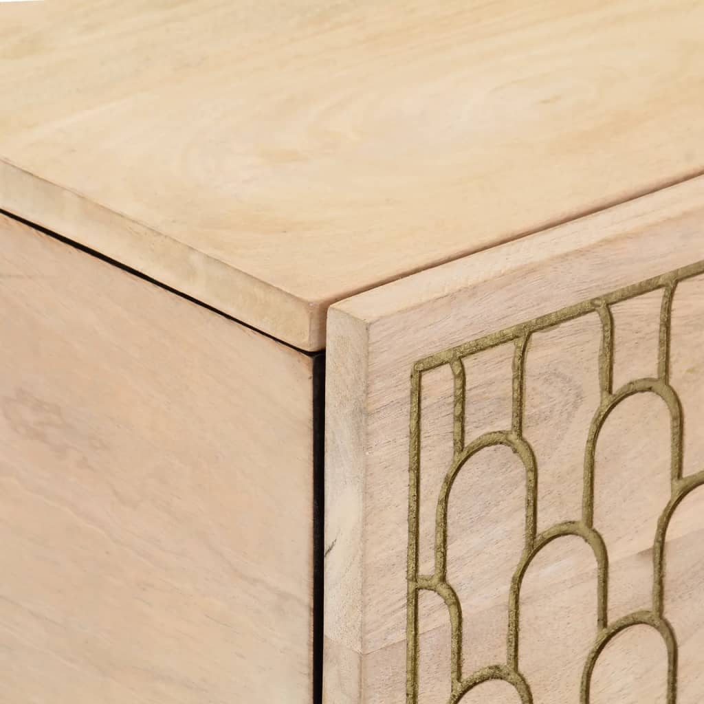 Table basse 80x50x40 cm bois de manguier massif - XIOS