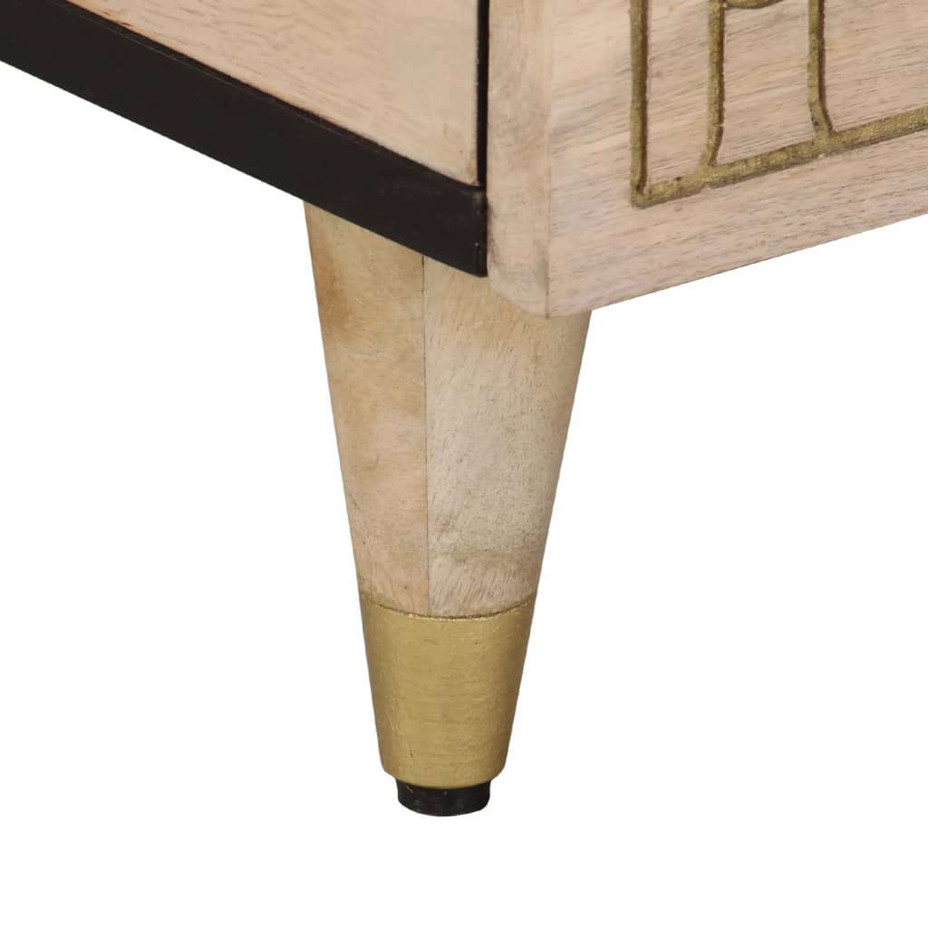 Table basse 80x50x40 cm bois de manguier massif - XIOS