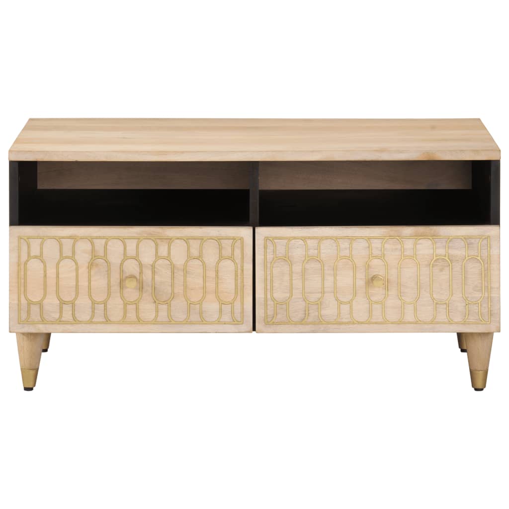 Table basse 80x54x40 cm bois de manguier massif - XIOS