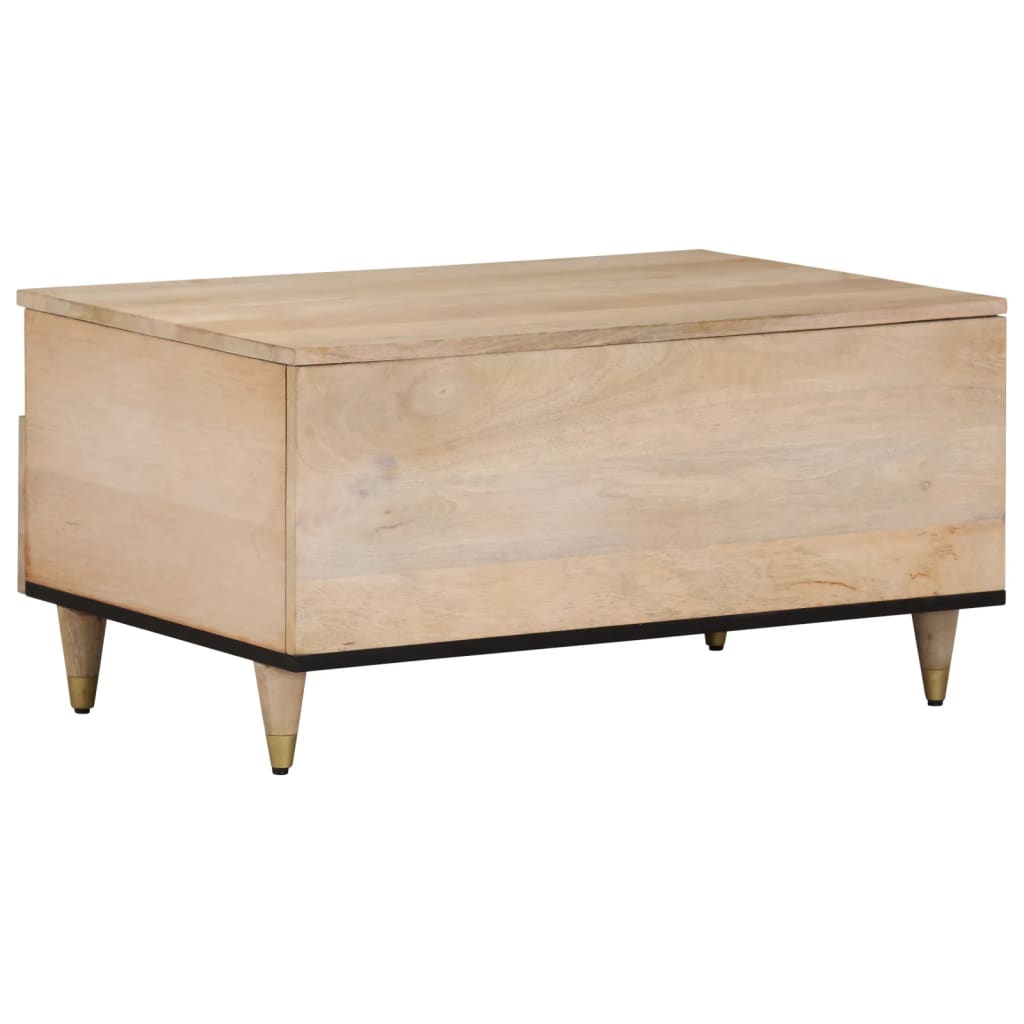 Table basse 80x54x40 cm bois de manguier massif - XIOS