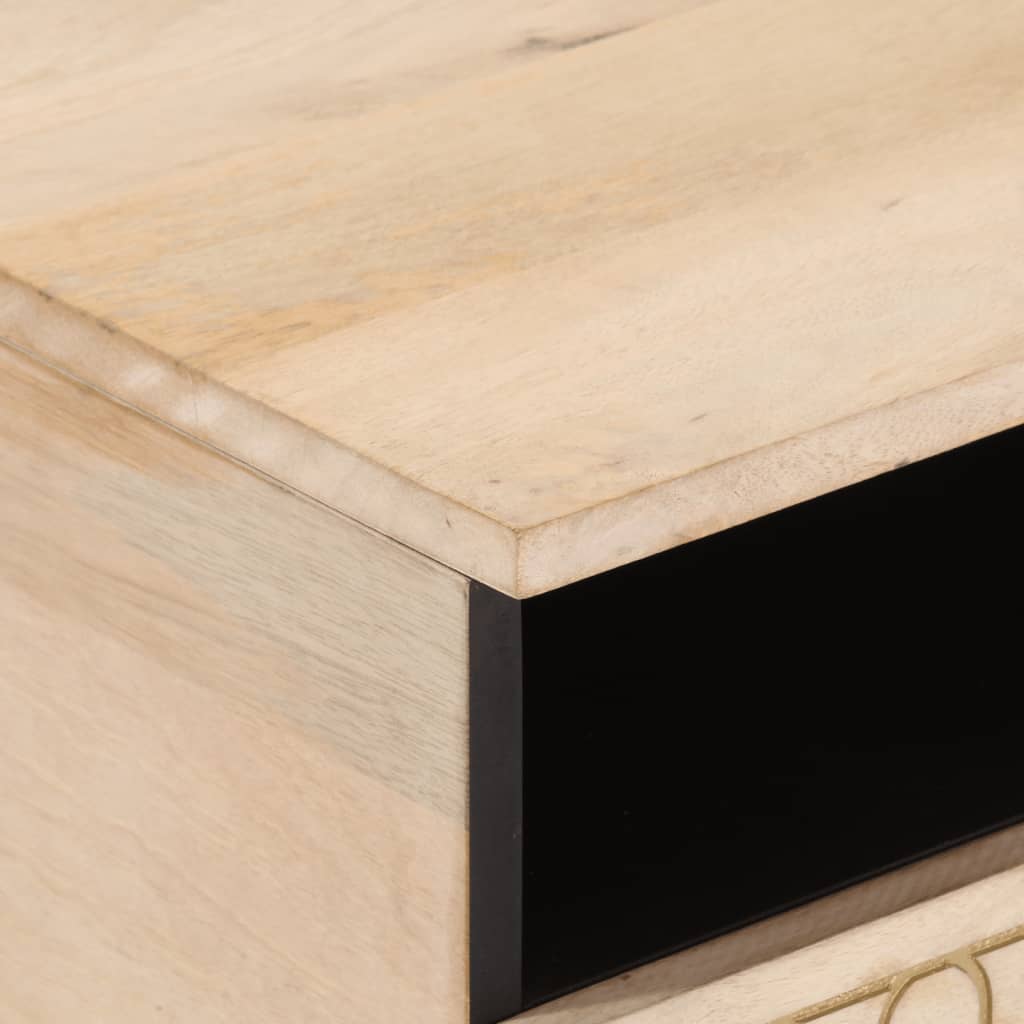 Table basse 80x54x40 cm bois de manguier massif - XIOS