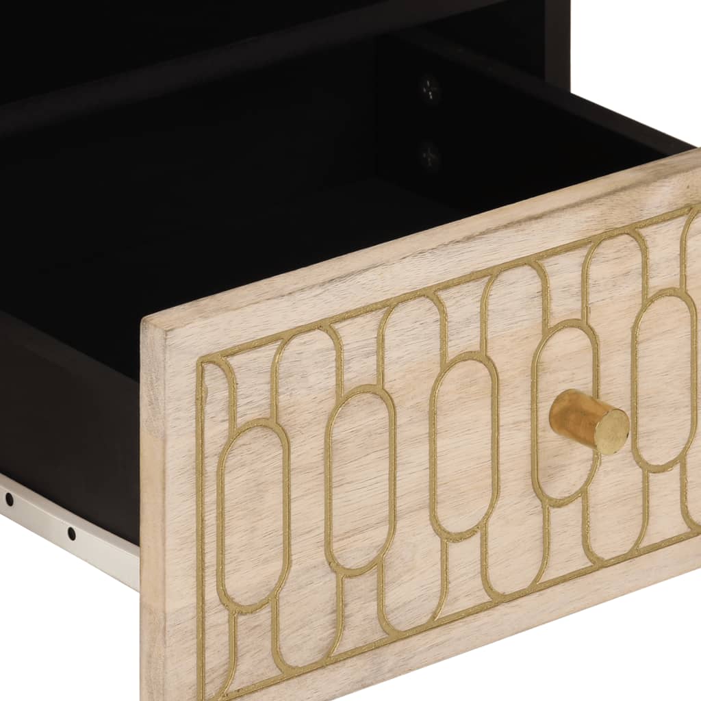 Table basse 80x54x40 cm bois de manguier massif - XIOS