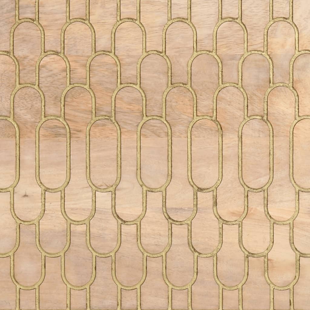 Table basse 80x54x40 cm bois de manguier massif - XIOS