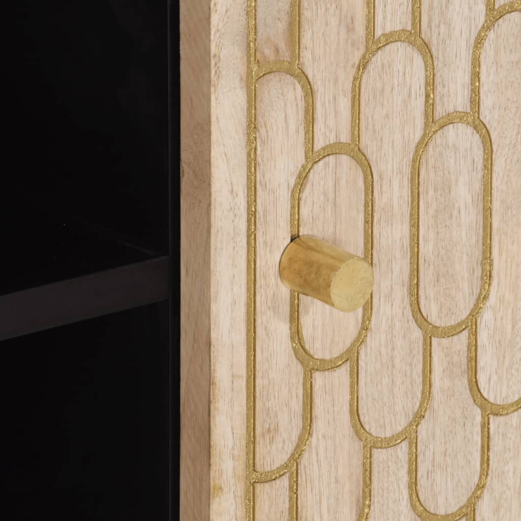 Meuble TV 80x31x46 cm bois massif de manguier - XIOS