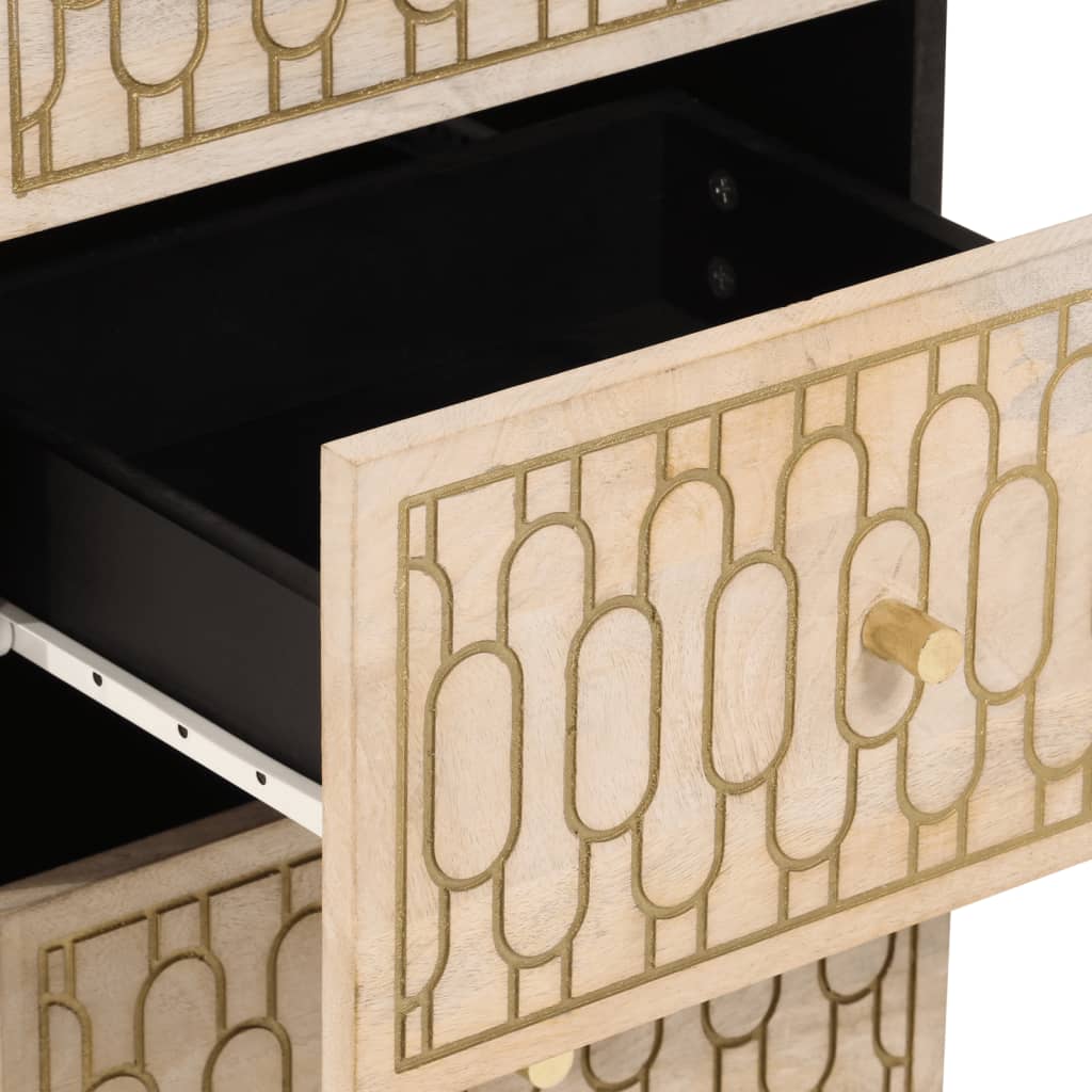 Armoire latérale 40x33x75 cm bois massif de manguier - XIOS