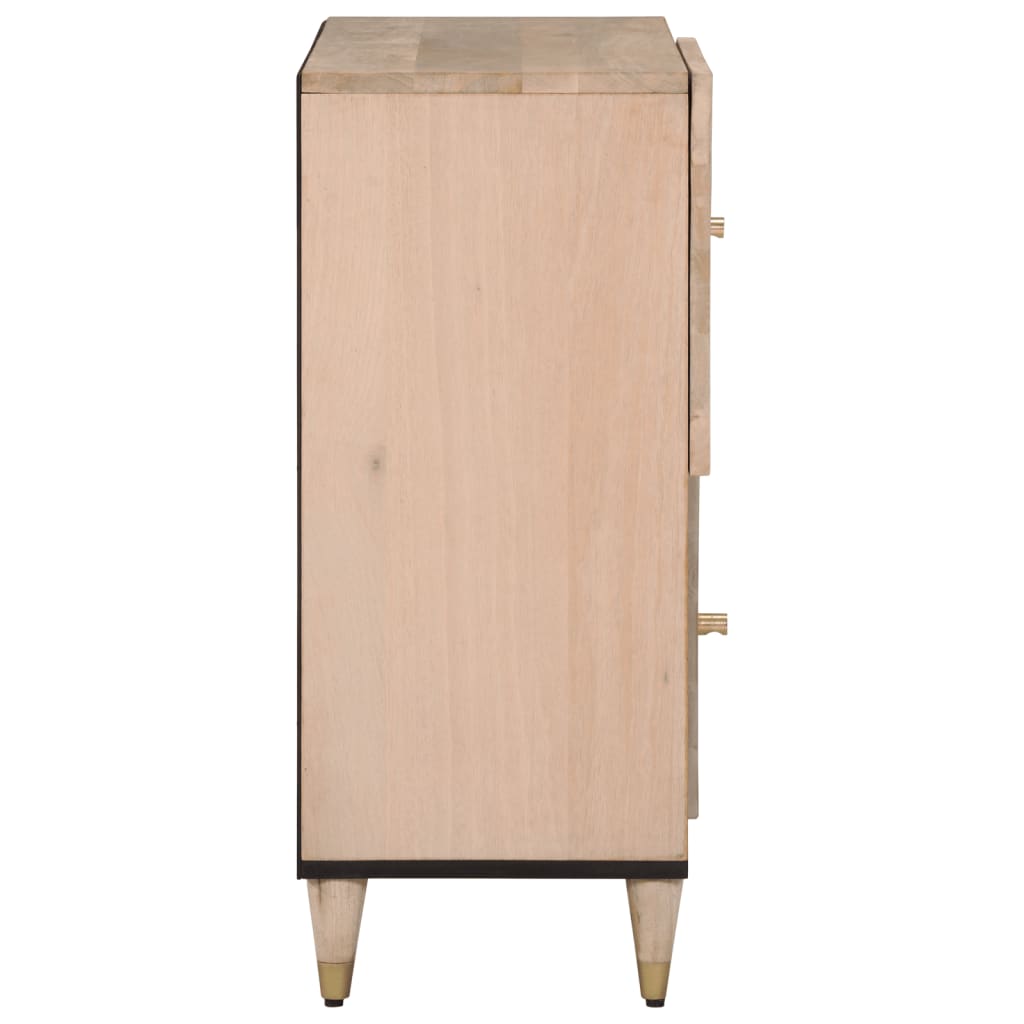 Armoire latérale 80x33x75 cm bois massif de manguier - XIOS