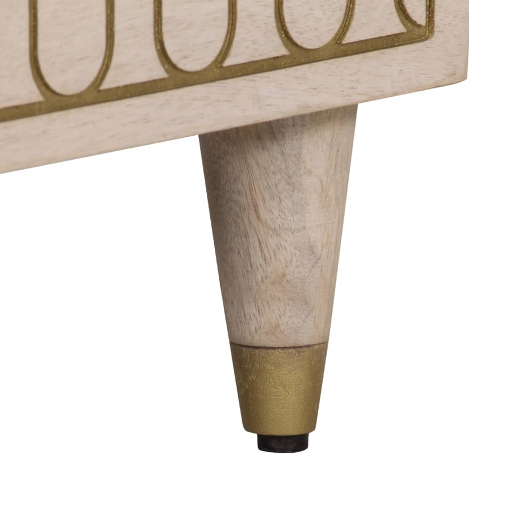 Armoire latérale 80x33x75 cm bois massif de manguier - XIOS