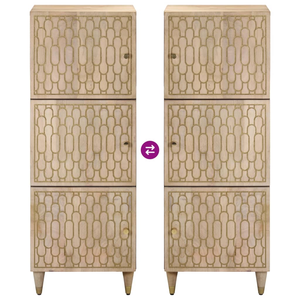 Buffet 40x33x110 cm bois de manguier massif - XIOS