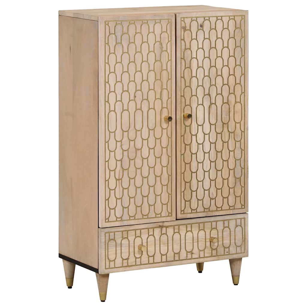 Buffet 60x33x100 cm bois de manguier massif - XIOS
