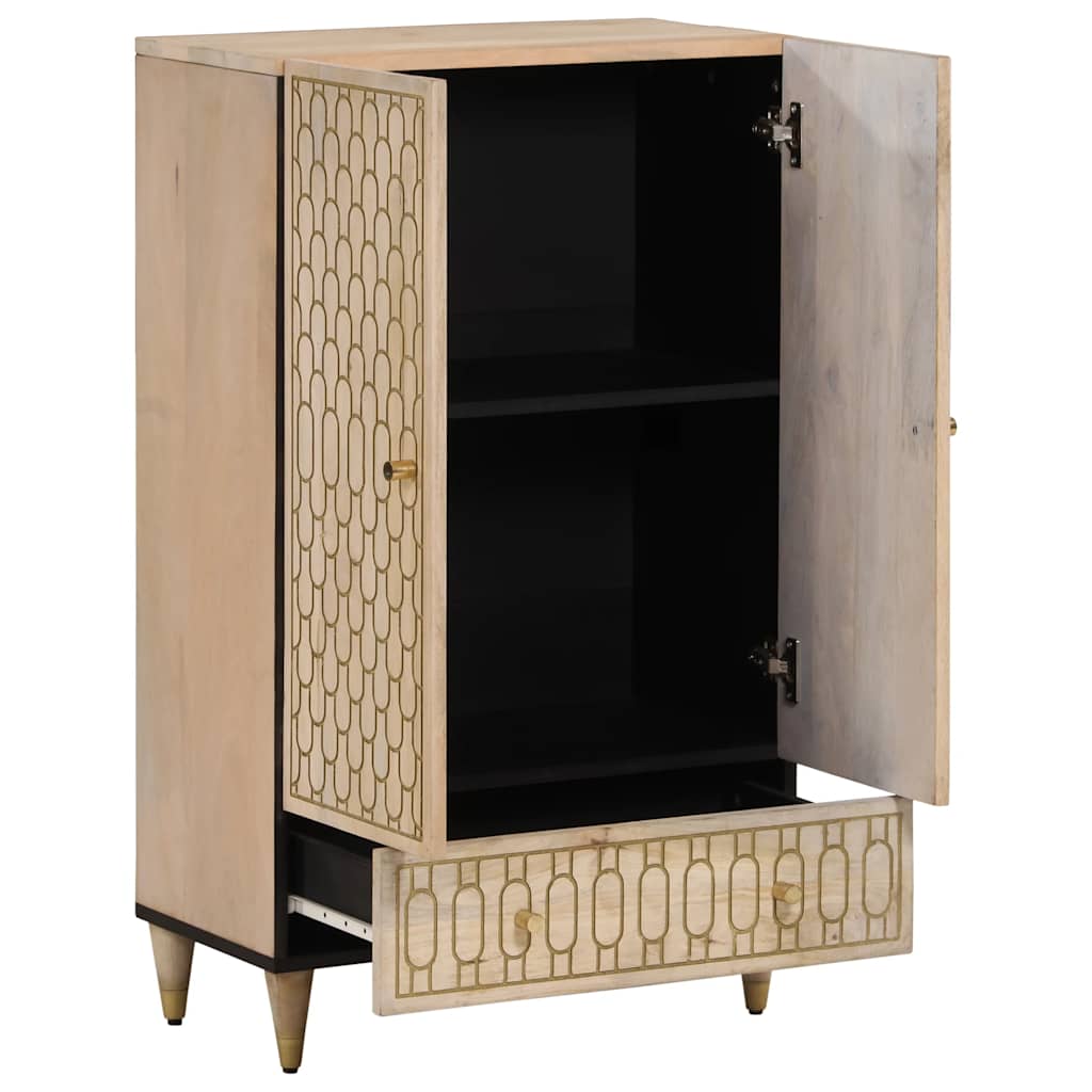 Buffet 60x33x100 cm bois de manguier massif - XIOS