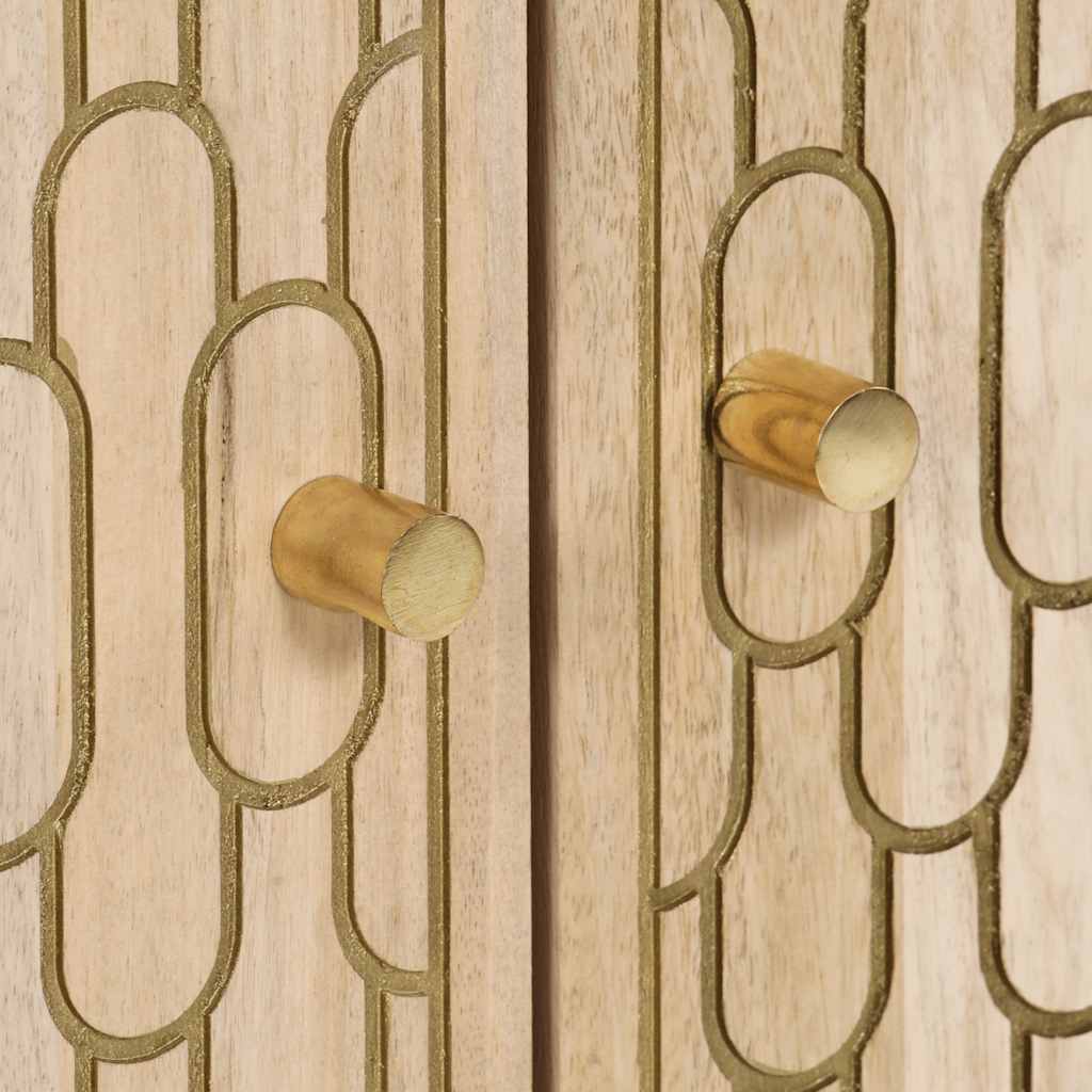 Buffet 60x33x100 cm bois de manguier massif