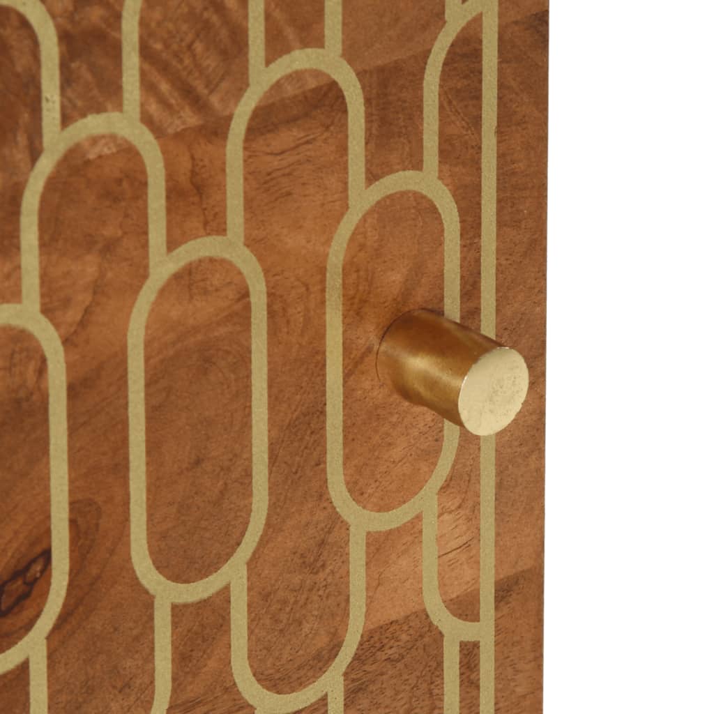 Table de chevet 40x33x46 cm Bois de manguier solide