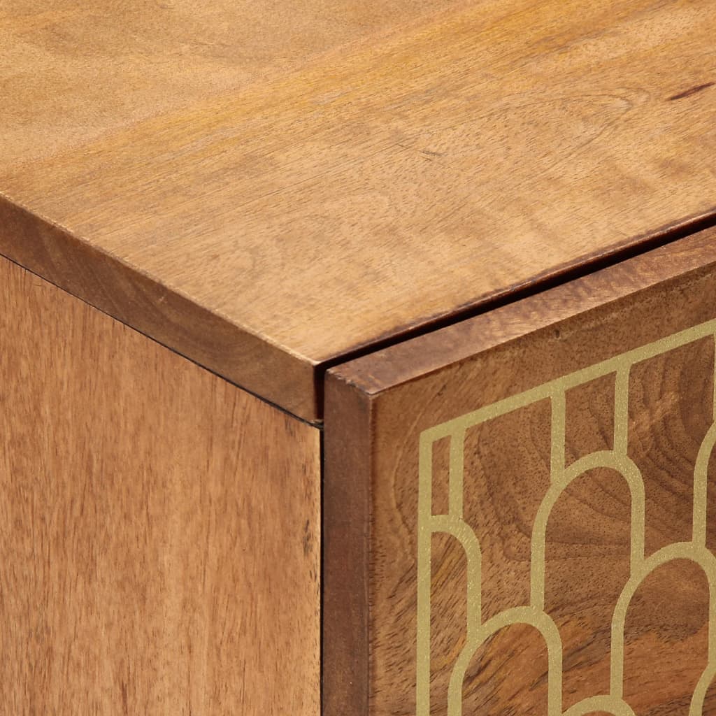 Tables de chevet 2 pcs 40x33x46 cm Bois de manguier solide