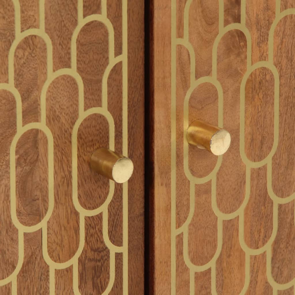 Armoire latérale 60x33x75 cm bois massif de manguier - XIOS