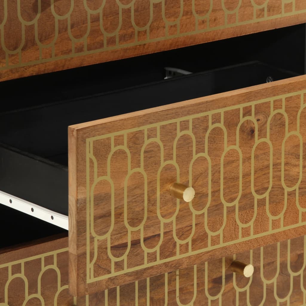 Armoire latérale 60x33x75 cm bois massif de manguier - XIOS