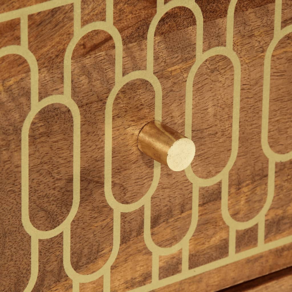 Armoire latérale 60x33x75 cm bois massif de manguier - XIOS