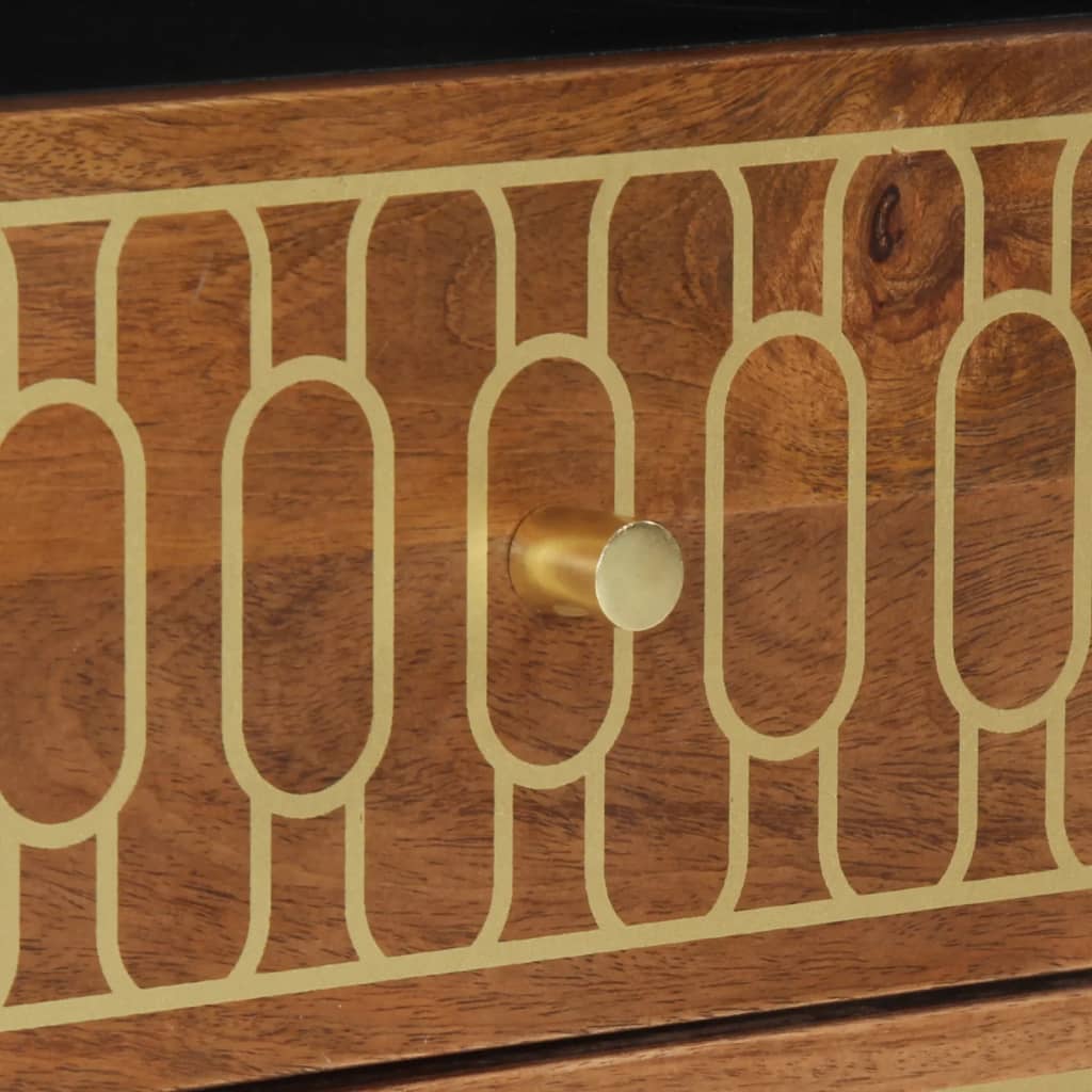 Table de chevet 50x33x62 cm bois de manguier massif - XIOS