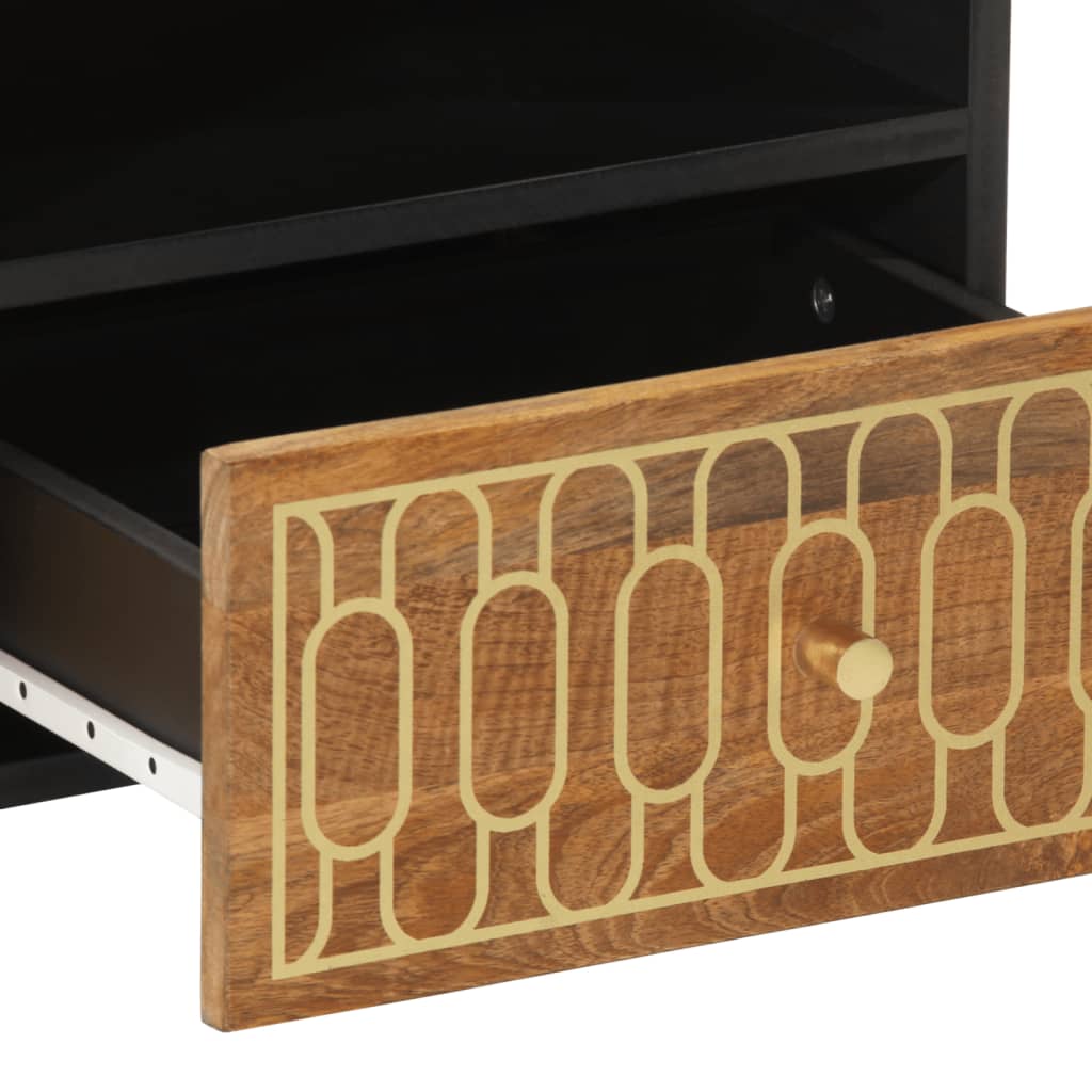 Table basse 80x54x40 cm bois de manguier massif - XIOS