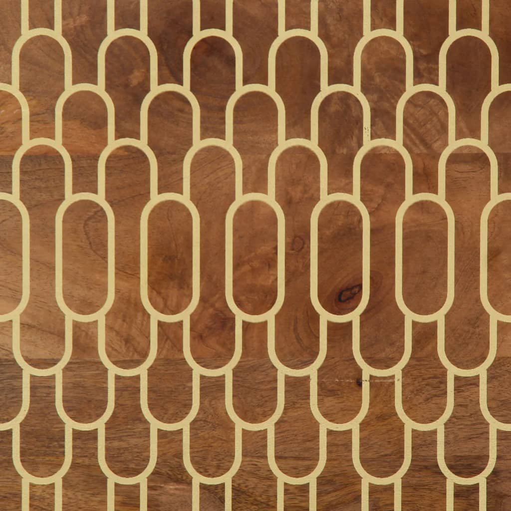 Meuble TV 100x33x46 cm bois massif de manguier - XIOS