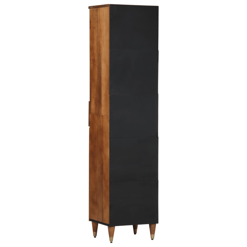 Armoire de salle de bain 38x33x160 cm bois massif de manguier - XIOS