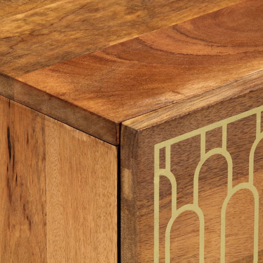 Armoire latérale 40x33x75 cm bois massif de manguier - XIOS