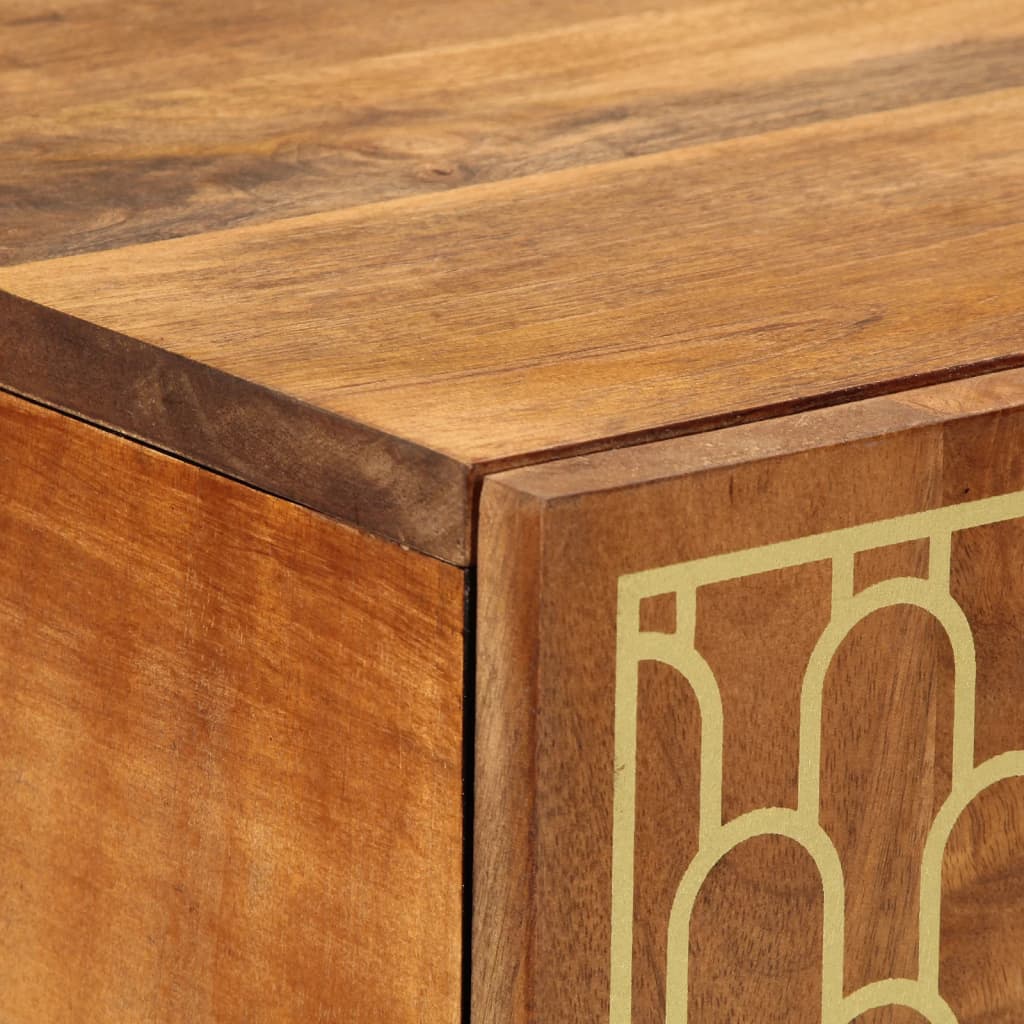 Buffet 60x33x100 cm bois de manguier massif - XIOS