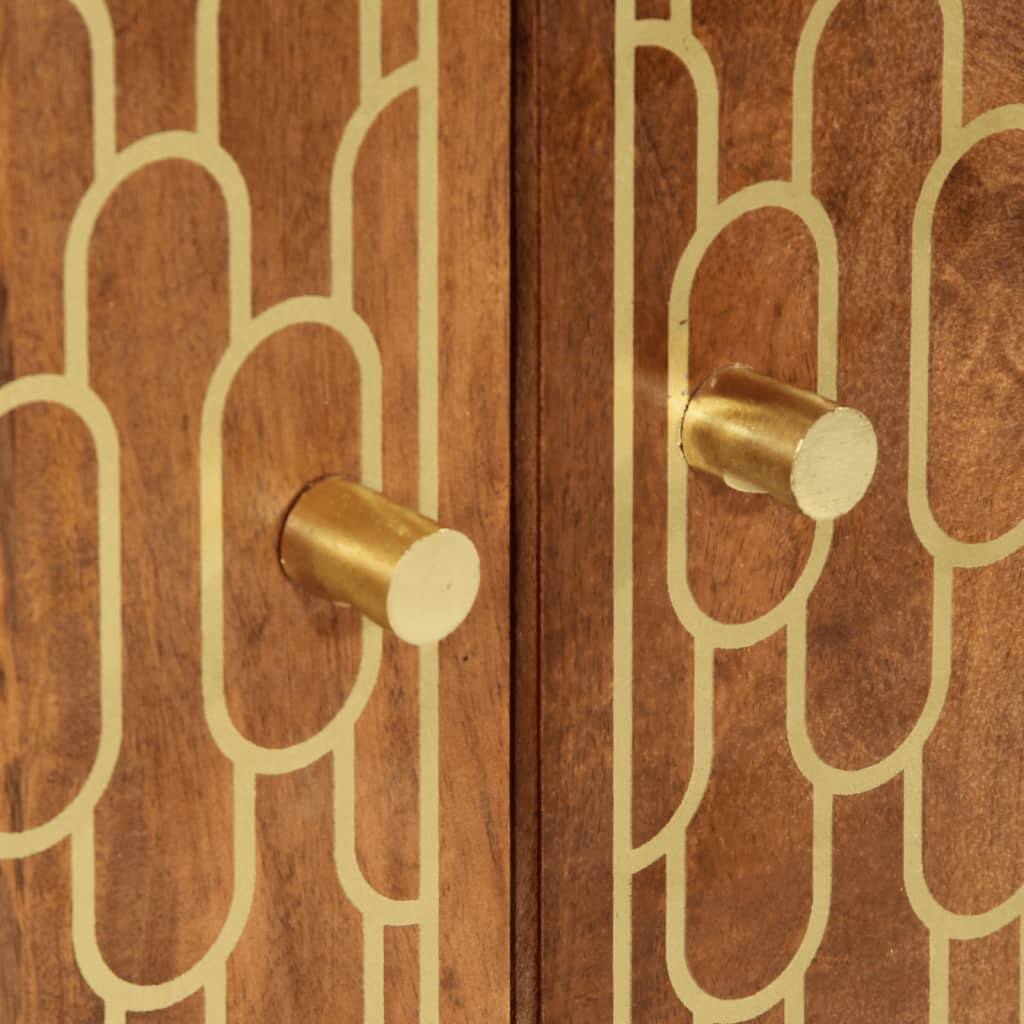 Buffet 60x33x100 cm bois de manguier massif - XIOS