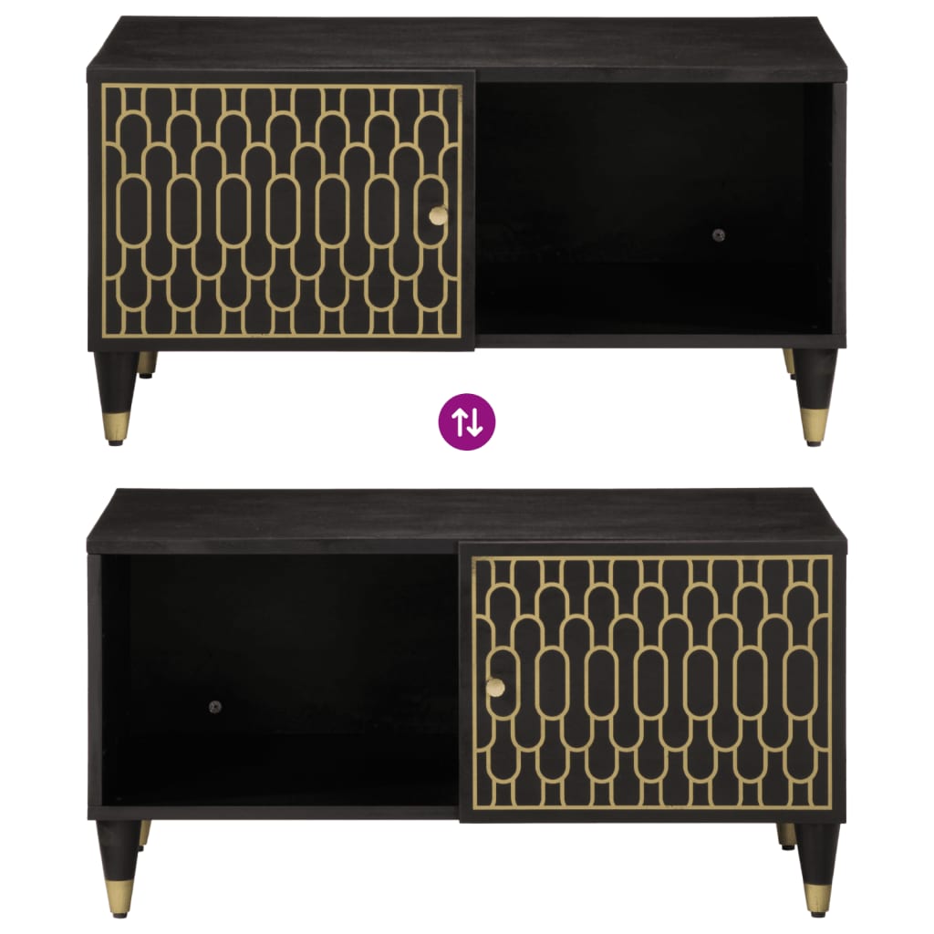 Table basse 80x50x40 cm bois de manguier massif - XIOS