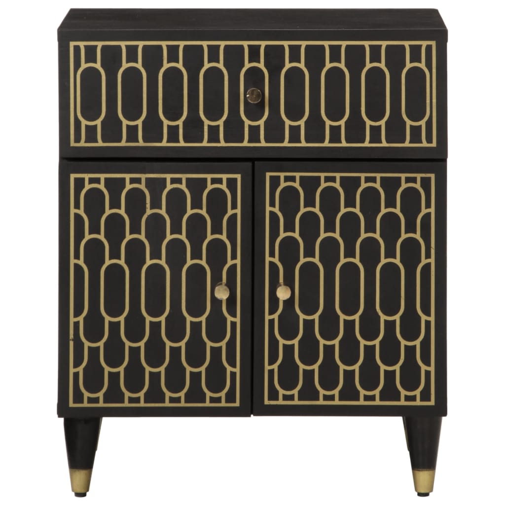 Table de chevet 50x33x60 cm bois de manguier massif - XIOS