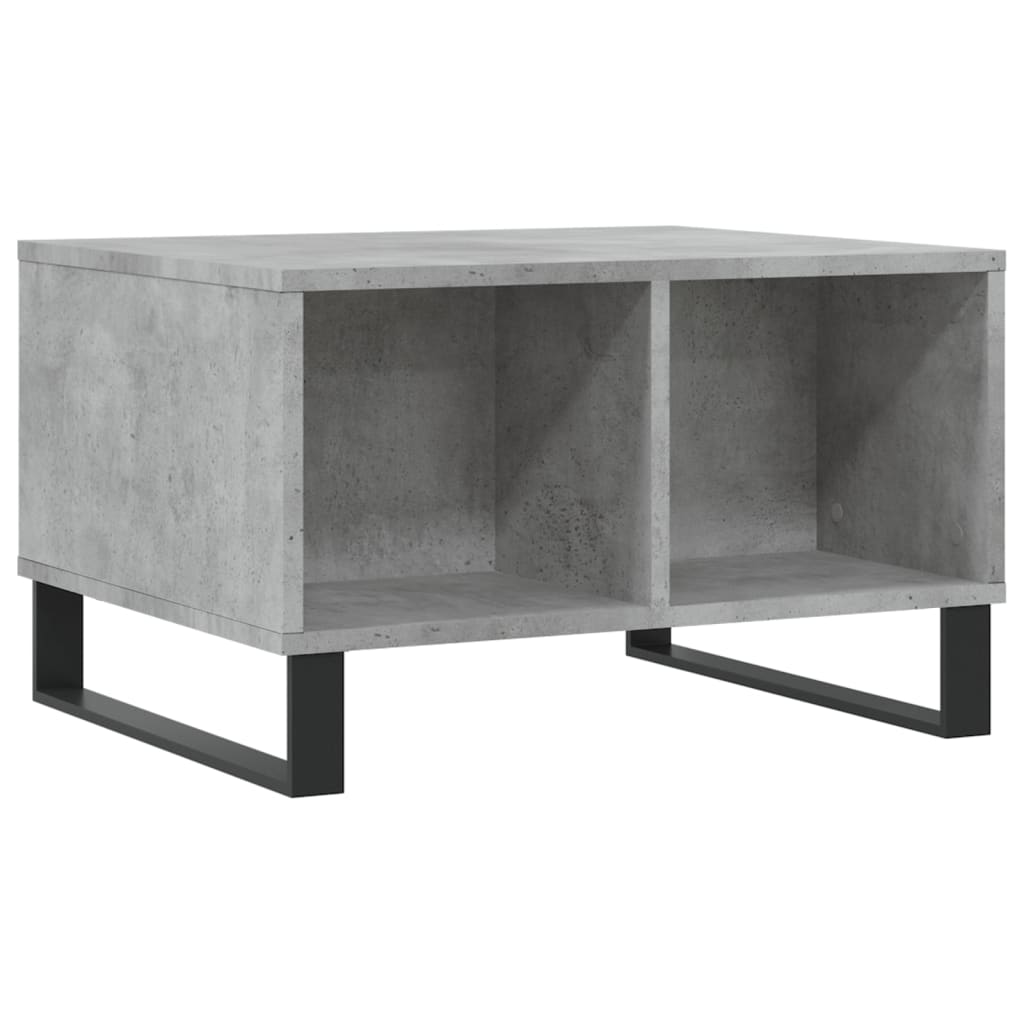 Table basse Gris béton 60x50x36,5 cm Bois d'ingénierie - XIOS