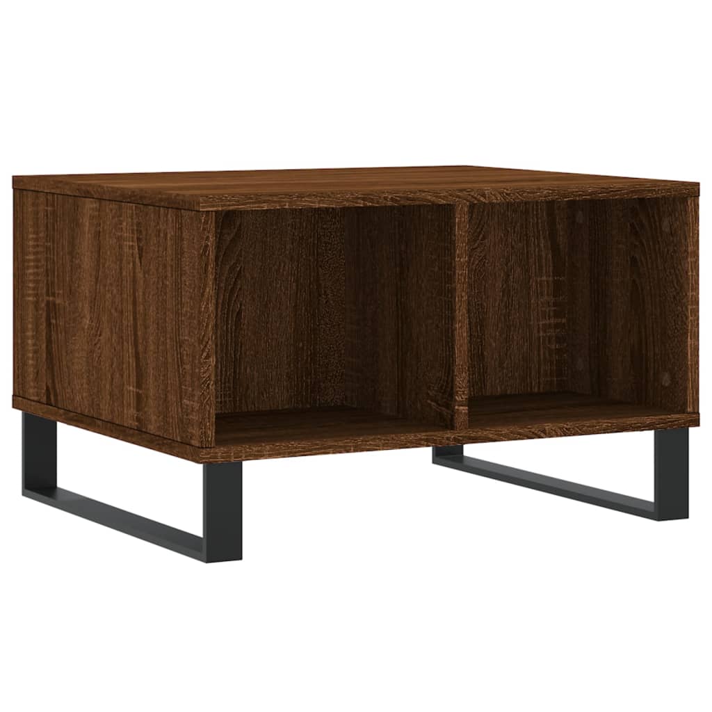 Table basse Chêne marron 60x50x36,5 cm Bois d'ingénierie - XIOS