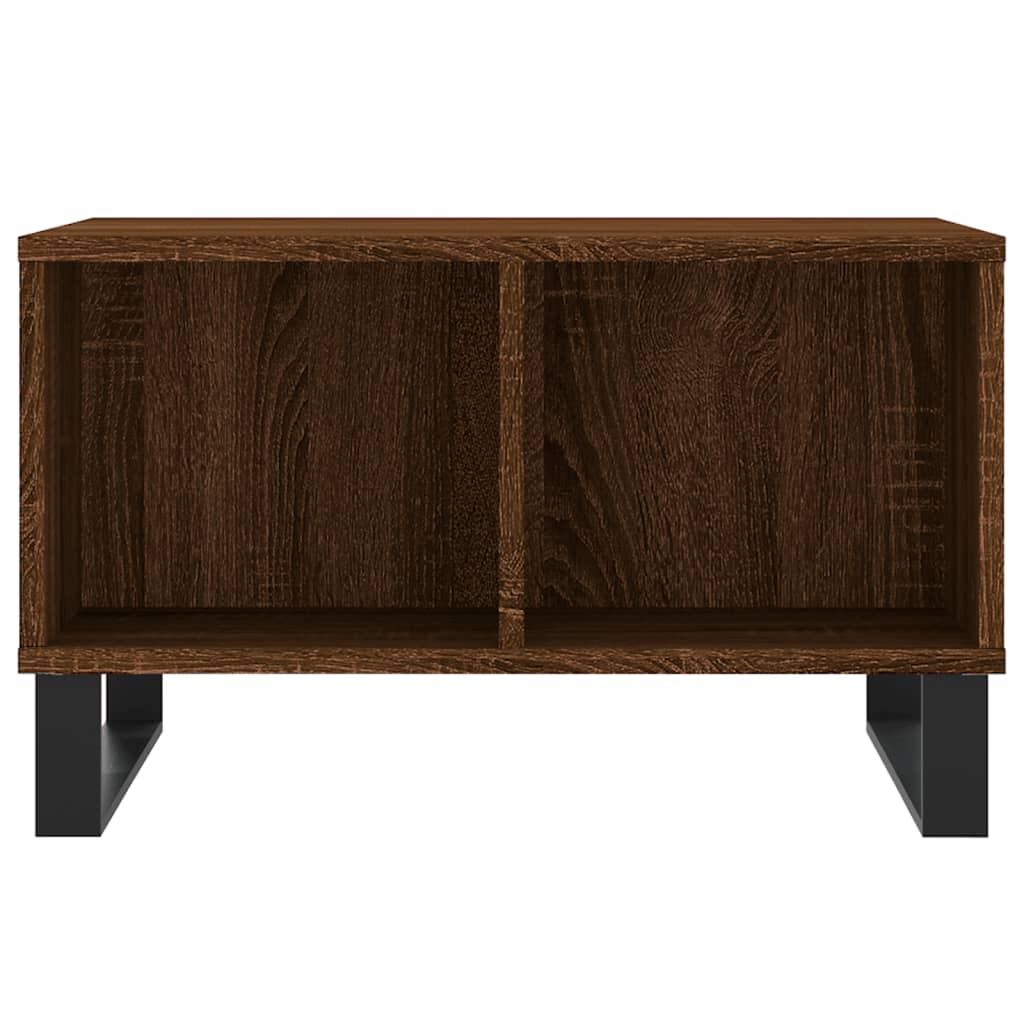 Table basse Chêne marron 60x50x36,5 cm Bois d'ingénierie - XIOS