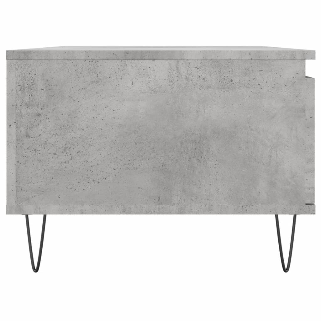 Table basse Gris béton 90x50x36,5 cm Bois d'ingénierie - XIOS