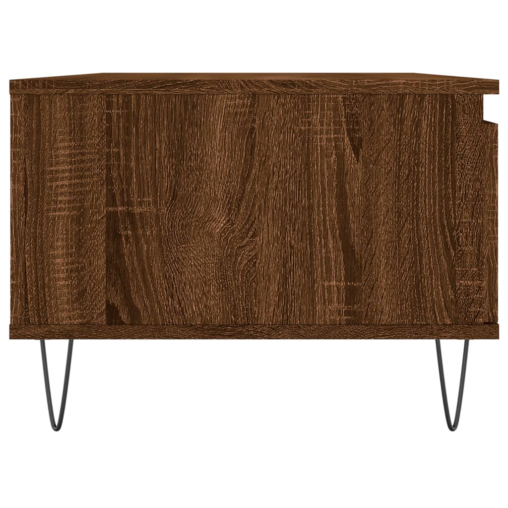Table basse Chêne marron 90x50x36,5 cm Bois d'ingénierie - XIOS
