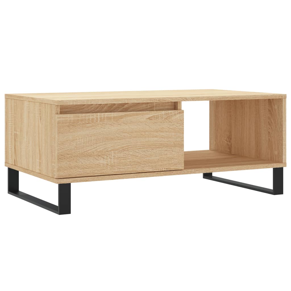 Table basse Chêne sonoma 90x50x36,5 cm Bois d'ingénierie - XIOS
