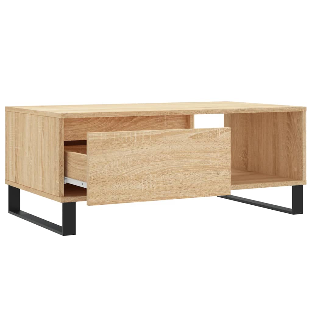 Table basse Chêne sonoma 90x50x36,5 cm Bois d'ingénierie - XIOS