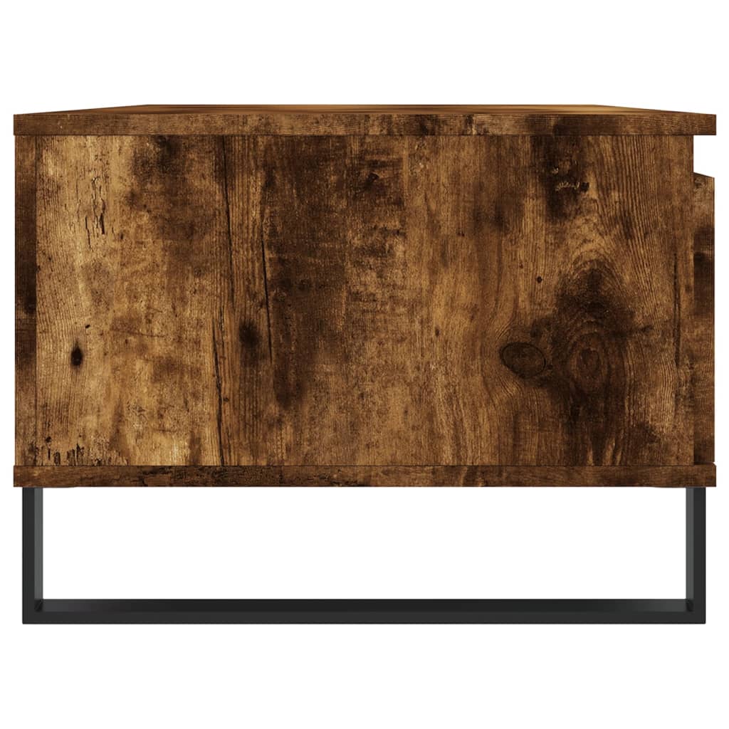 Table basse Chêne fumé 90x50x36,5 cm Bois d'ingénierie - XIOS