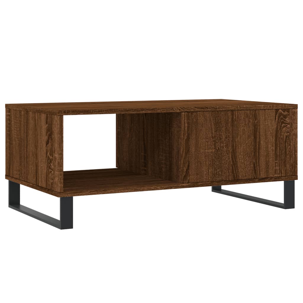 Table basse Chêne marron 90x50x36,5 cm Bois d'ingénierie - XIOS