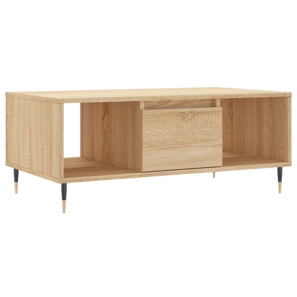 Table basse Chêne sonoma 90x50x36,5 cm Bois d'ingénierie - XIOS