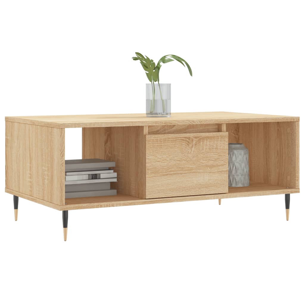 Table basse Chêne sonoma 90x50x36,5 cm Bois d'ingénierie - XIOS