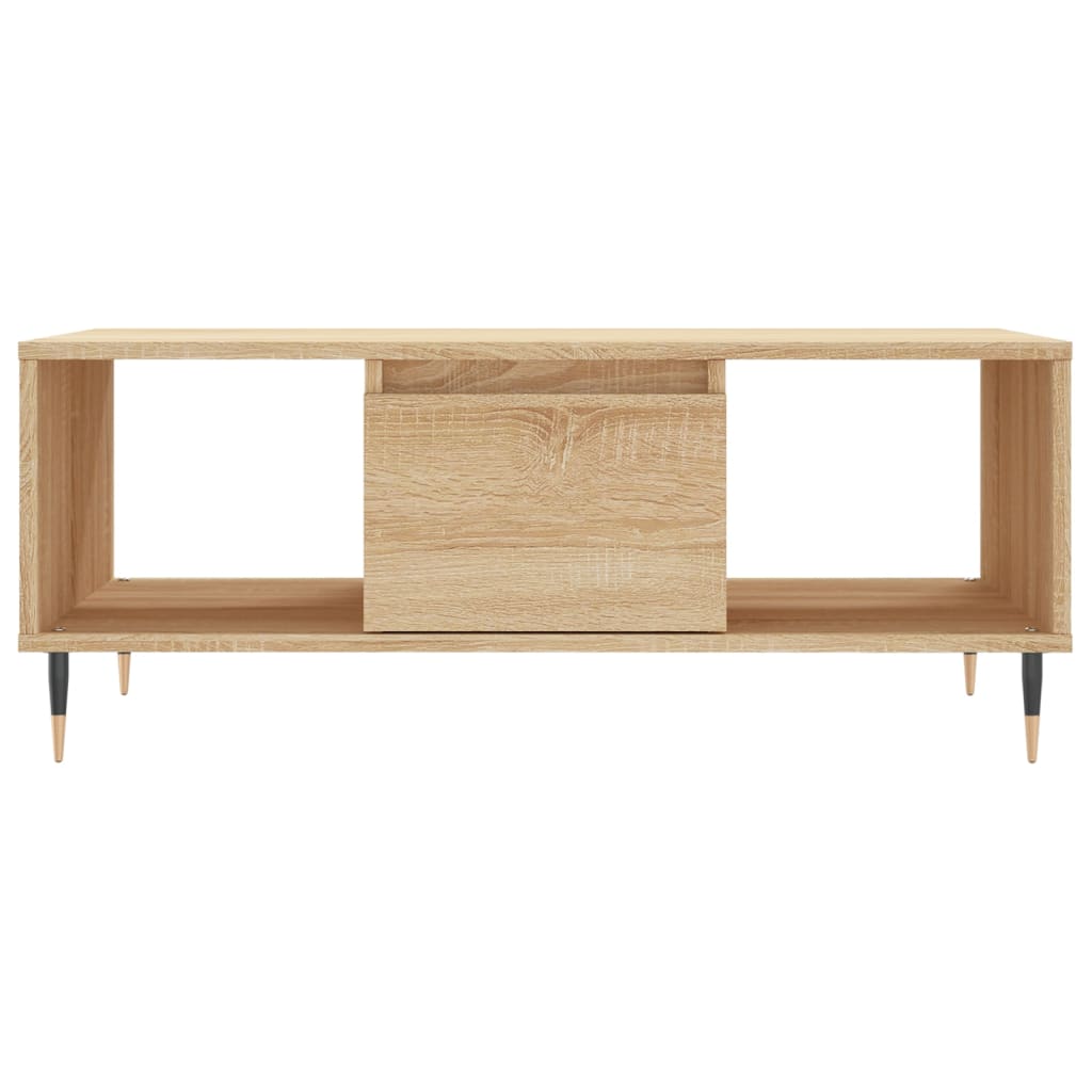 Table basse Chêne sonoma 90x50x36,5 cm Bois d'ingénierie - XIOS