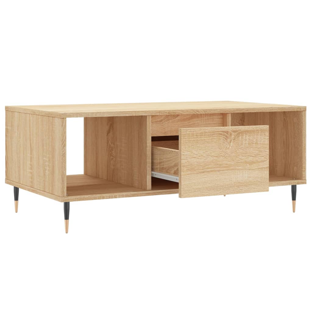 Table basse Chêne sonoma 90x50x36,5 cm Bois d'ingénierie - XIOS