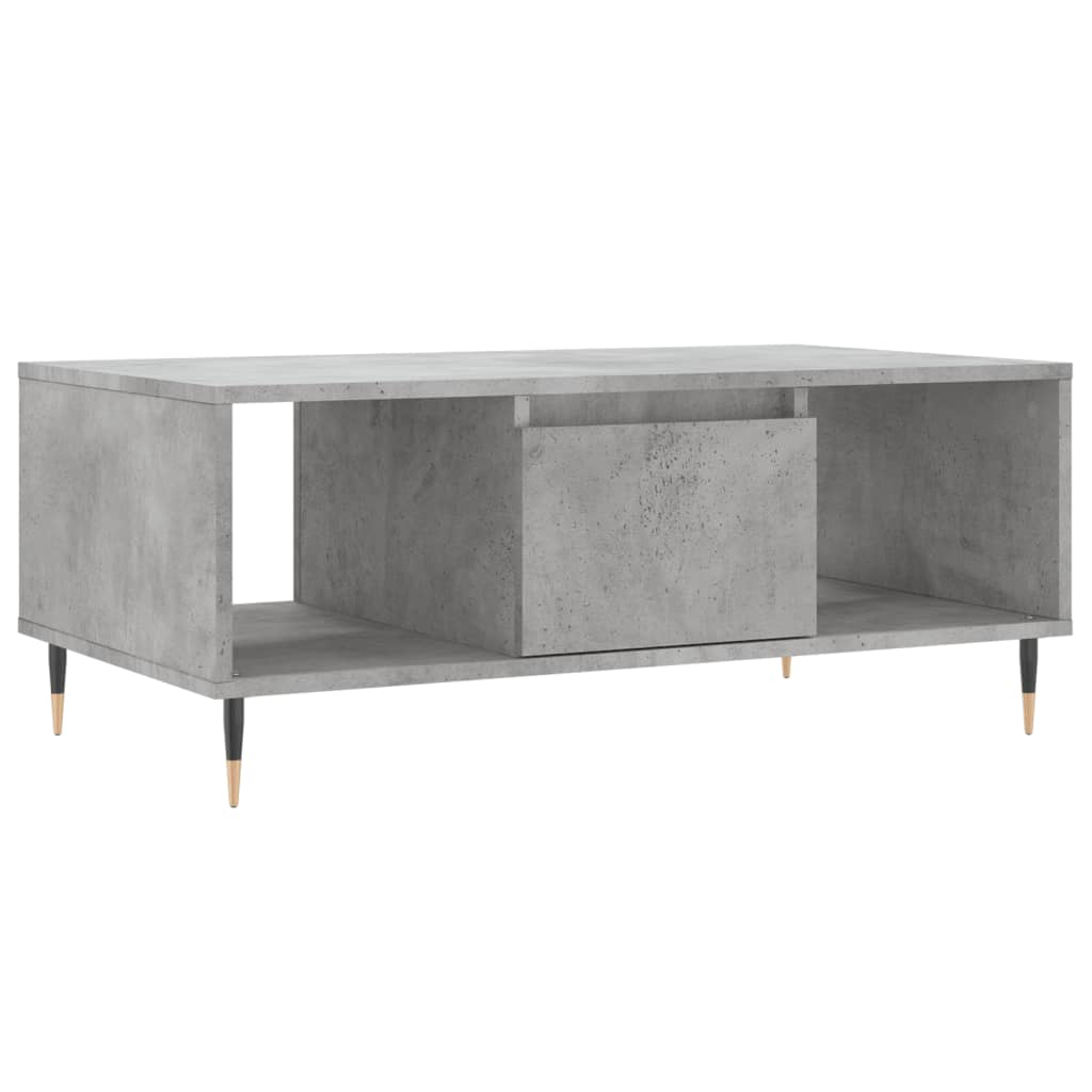 Table basse Gris béton 90x50x36,5 cm Bois d'ingénierie - XIOS