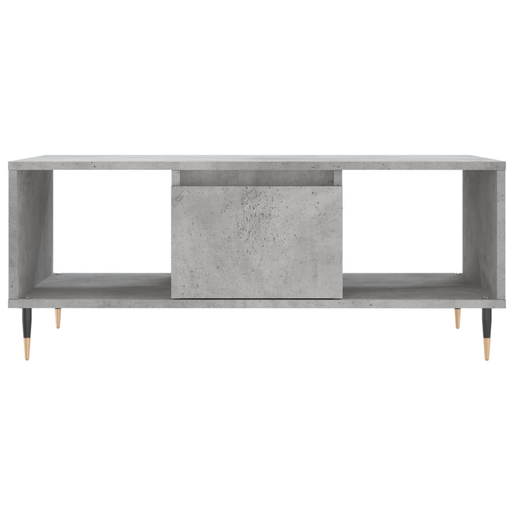 Table basse Gris béton 90x50x36,5 cm Bois d'ingénierie - XIOS