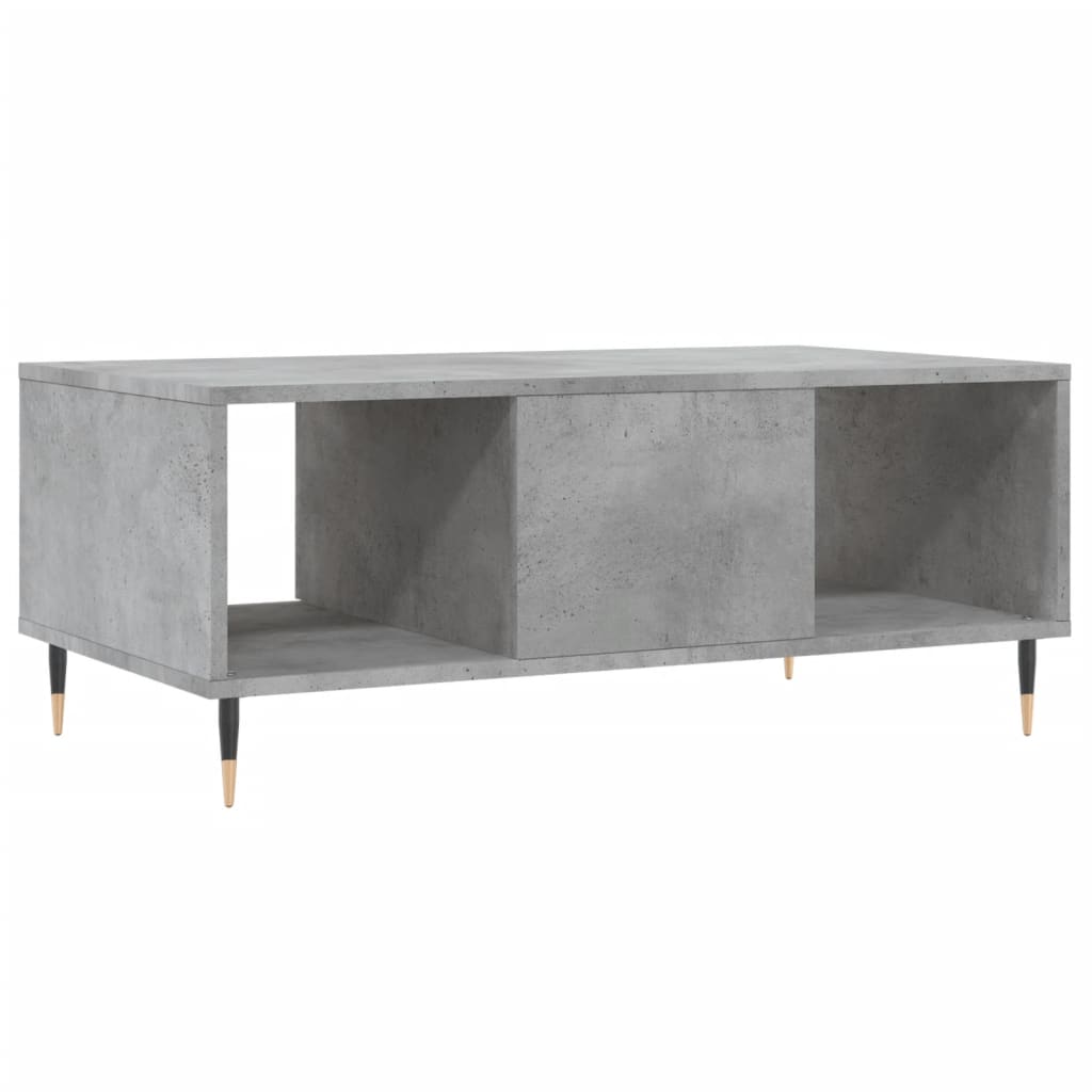 Table basse Gris béton 90x50x36,5 cm Bois d'ingénierie - XIOS