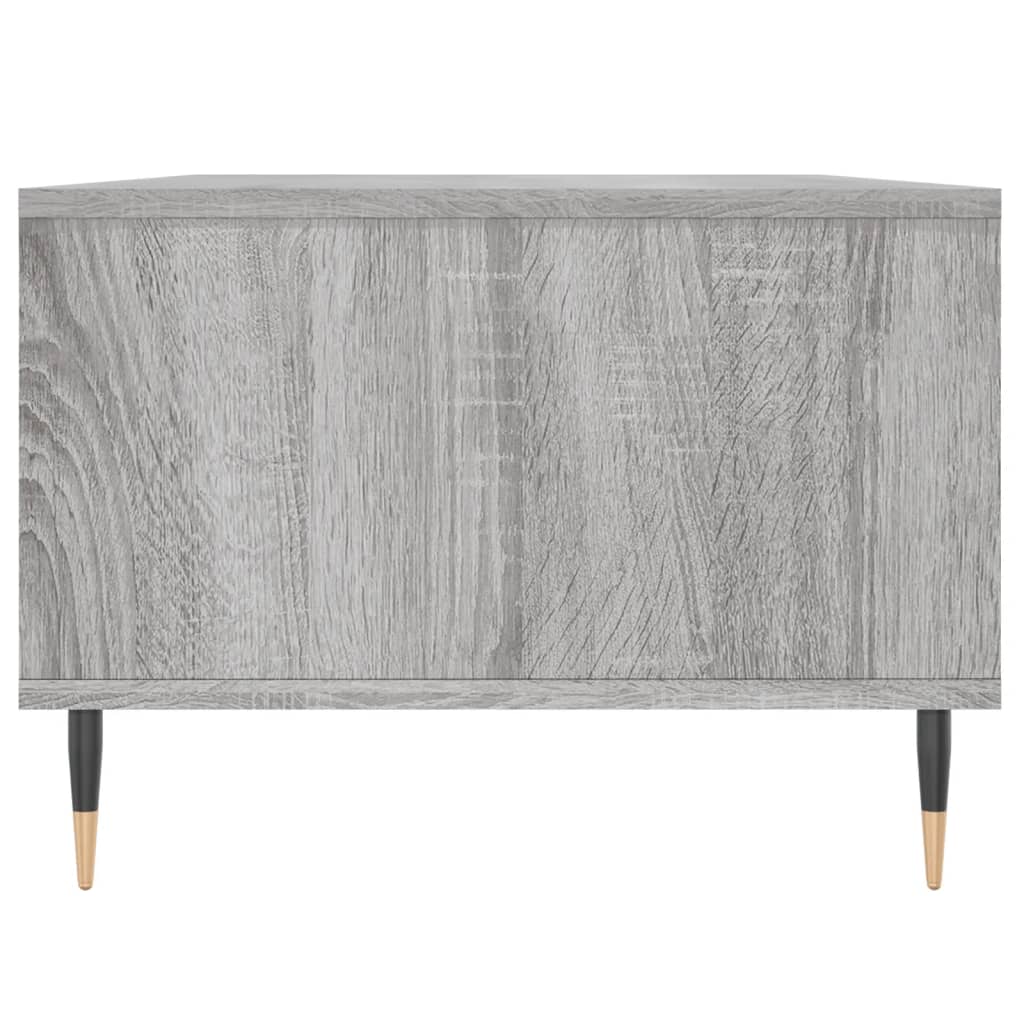 Table basse Sonoma gris 90x50x36,5 cm Bois d'ingénierie - XIOS