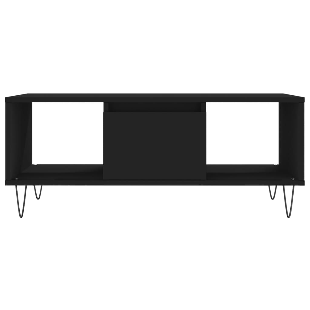Table basse Noir 90x50x36,5 cm Bois d'ingénierie - XIOS