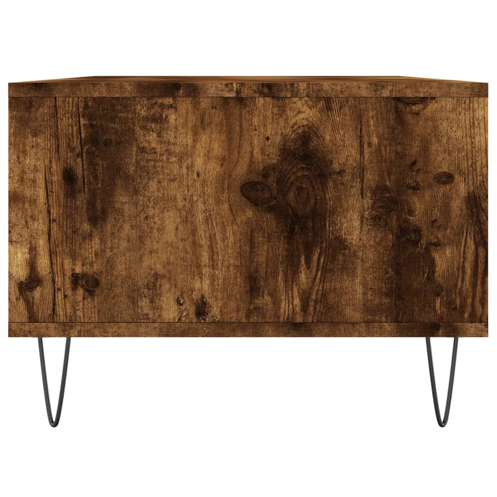 Table basse Chêne fumé 90x50x36,5 cm Bois d'ingénierie - XIOS
