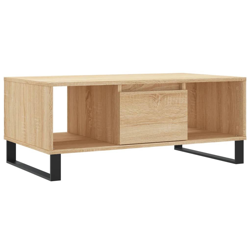 Table basse Chêne sonoma 90x50x36,5 cm Bois d'ingénierie - XIOS