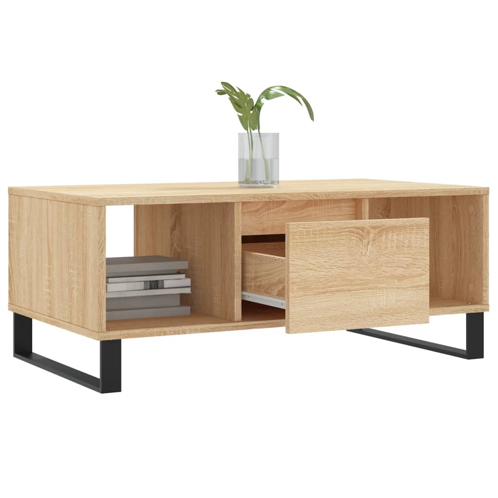 Table basse Chêne sonoma 90x50x36,5 cm Bois d'ingénierie - XIOS